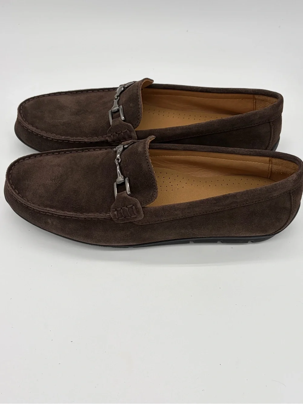 FootJoy Dark Brown Suede Bit Slip-On Loafers